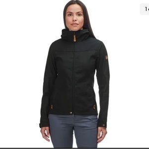 NEW! FJALLRAVEN Stina Jacket Women's XS Black G-1000 Hood Water ResistMSRP $200*